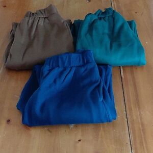 Nwt Christina 'Deadstock' Brown Green Blue 80s Pant Lot Of 3 Medium